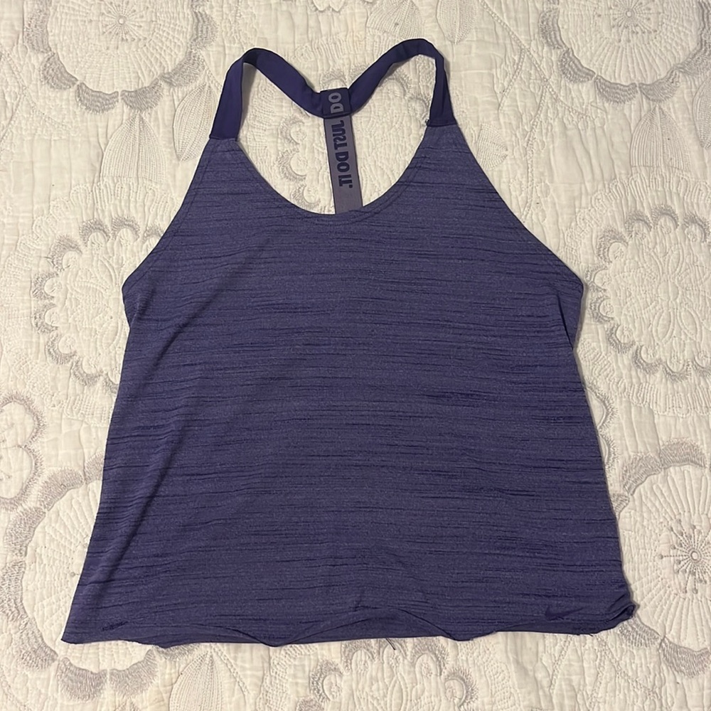 Purple Nike workout tank